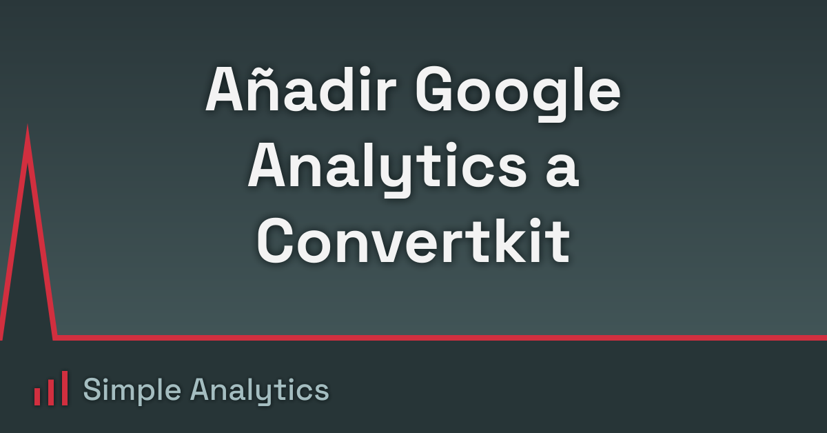 Añadir Google Analytics a Convertkit