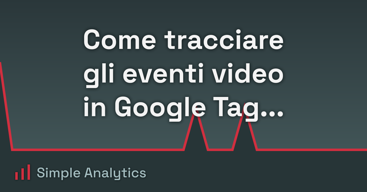 Come tracciare gli eventi video in Google Tag Manager?