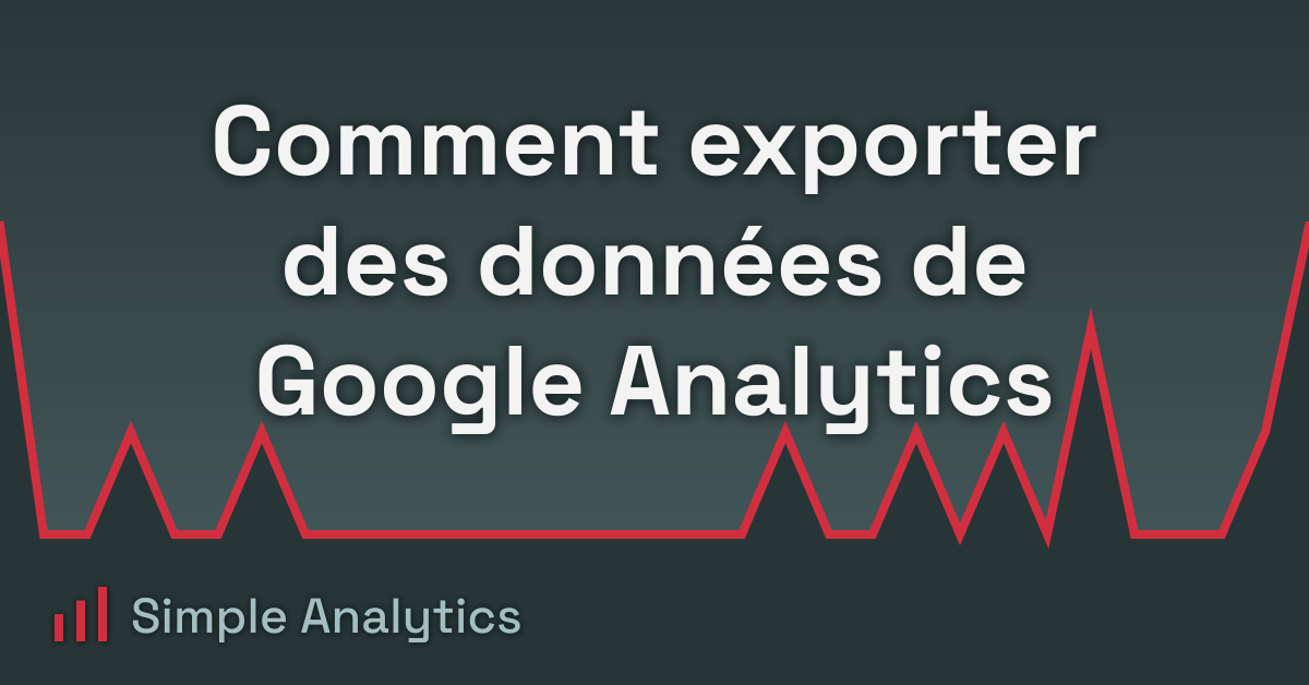 Comment exporter des données de Google Analytics