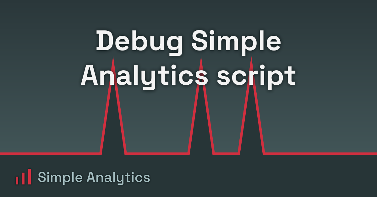 Debug Simple Analytics script