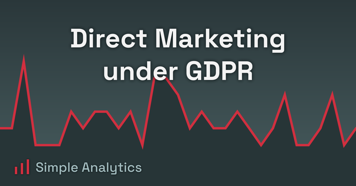 Direct Marketing under GDPR