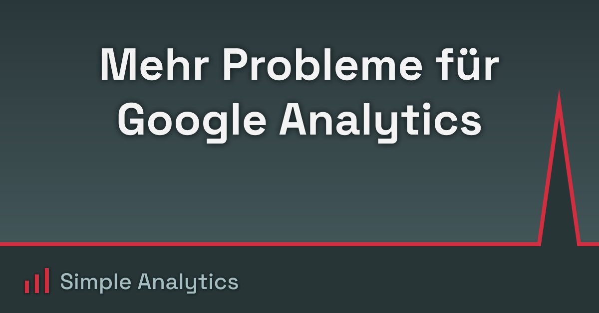 Mehr Probleme für Google Analytics
