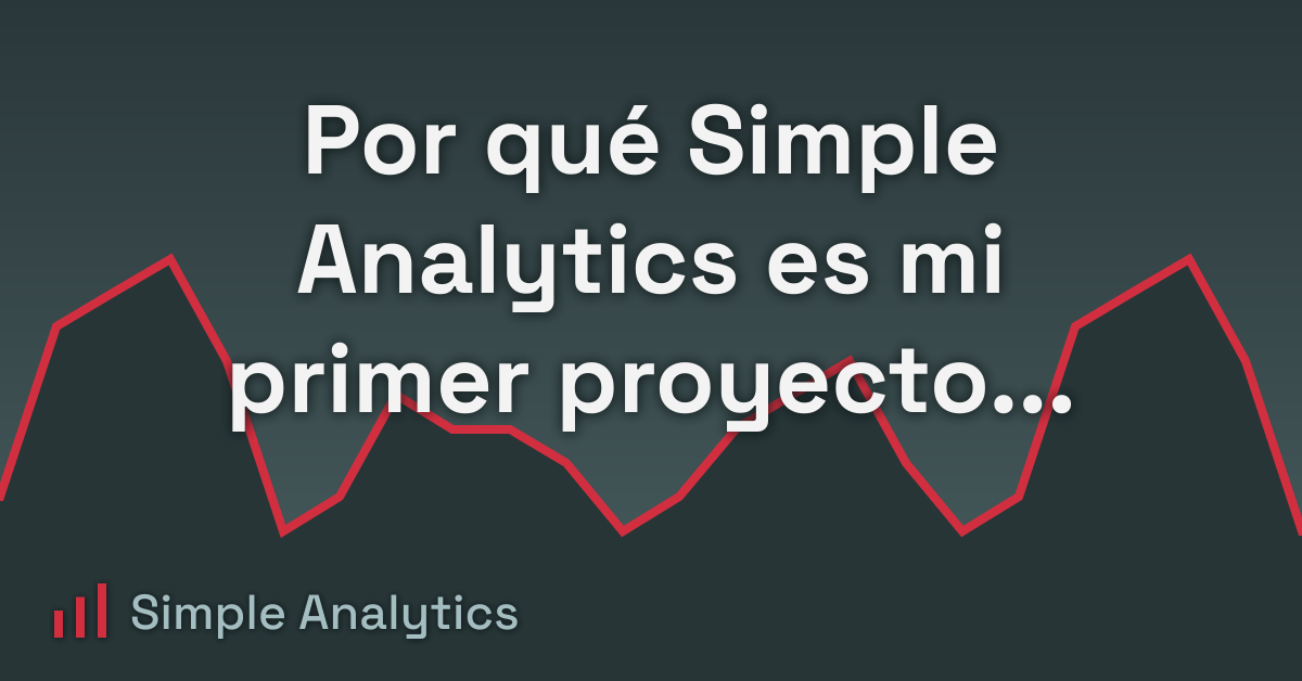 Por qué Simple Analytics es mi primer proyecto de éxito