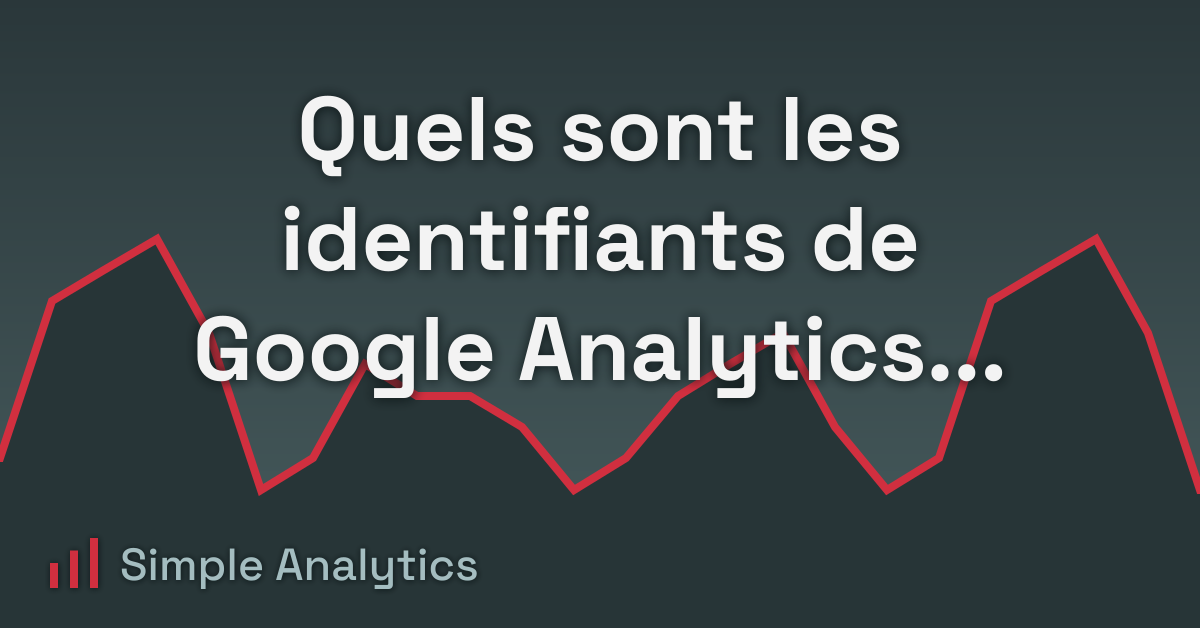 Quels sont les identifiants de Google Analytics ?