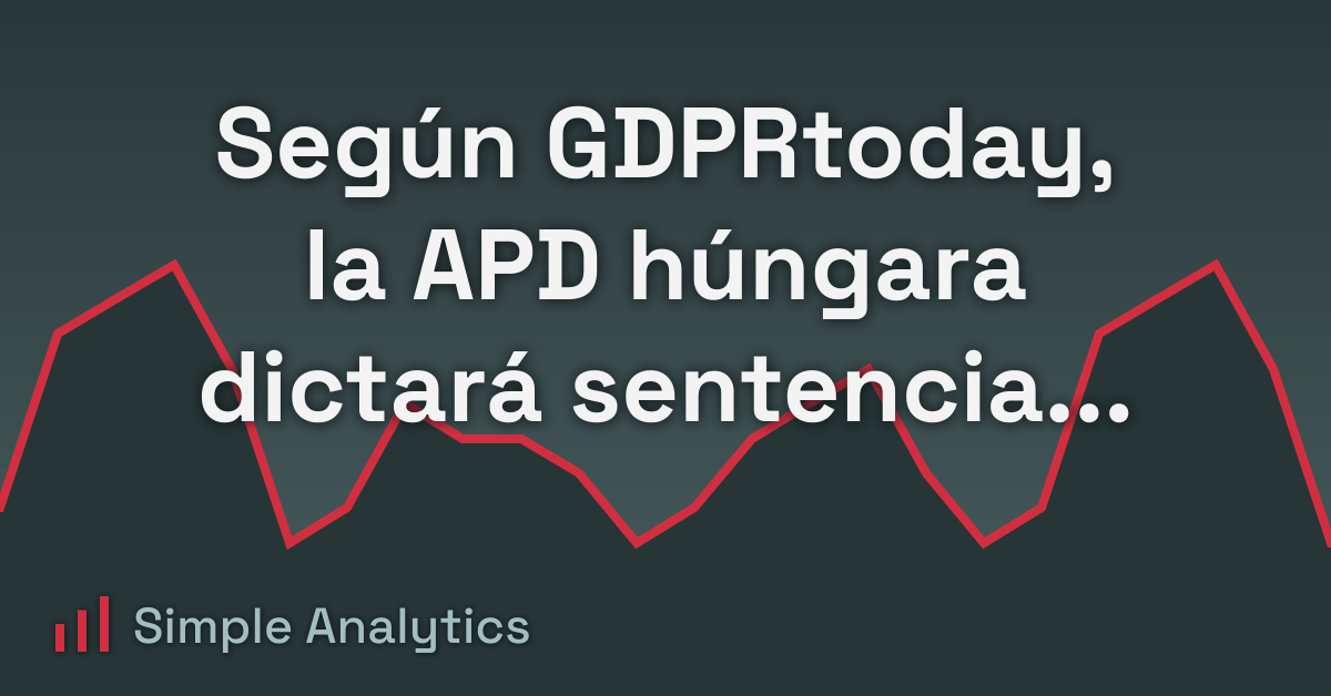 Según GDPRtoday, la APD húngara dictará sentencia contra Google Analytics