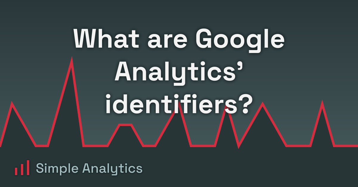 What are Google Analytics' identifiers?