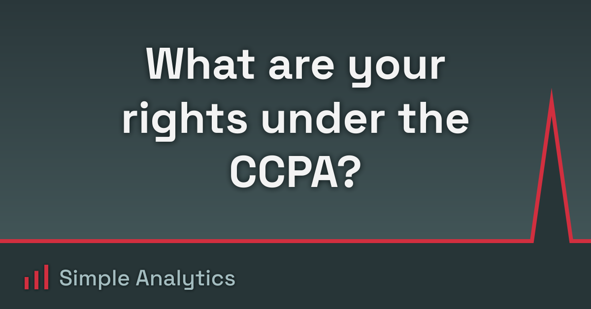 What are your rights under the CCPA?